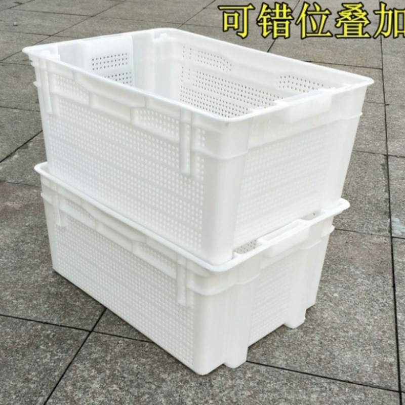 筐子新熟料錯位筐加厚茶葉筐蔬菜水果筐運輸筐長方形周轉筐亞馬遜