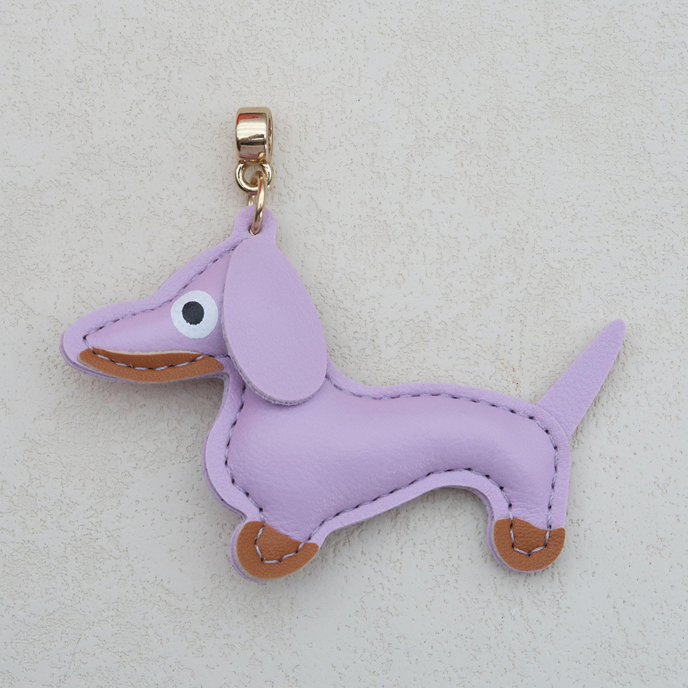 現物ソーセージ犬ストラップかわいいdiyストラップ皮質子犬バッグストラップ高級感カップル車ストラップ