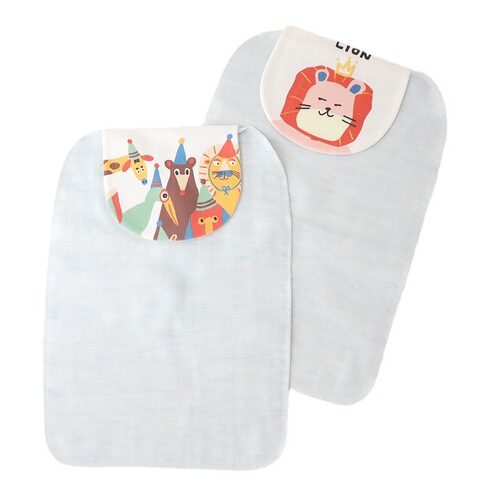 Absorbent Towel for Kids - Cotton Gauze Sweat Towel - Baby Back Pad - Kindergarten Sweatproof Towel - 0-7 Years Old - Breathable and Absorbent