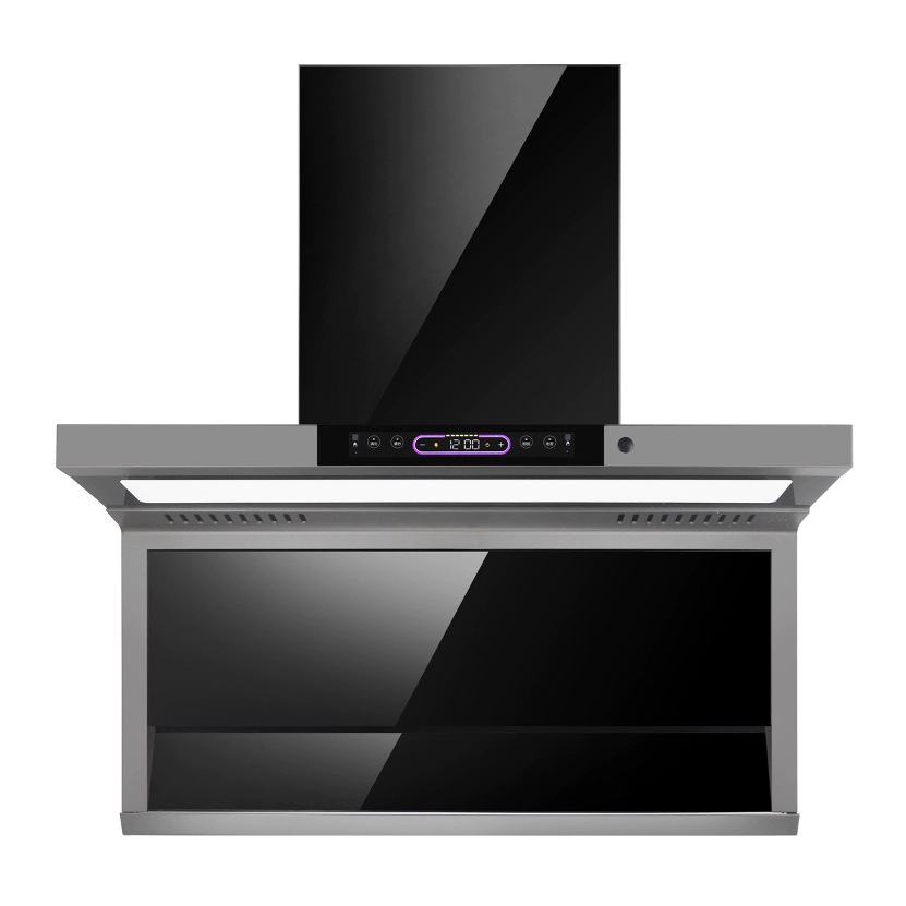 Manufacturer Customized New 7-Shaped Range Hood, Classy Range Hood, Top and Side Double Suction Household Range Hood