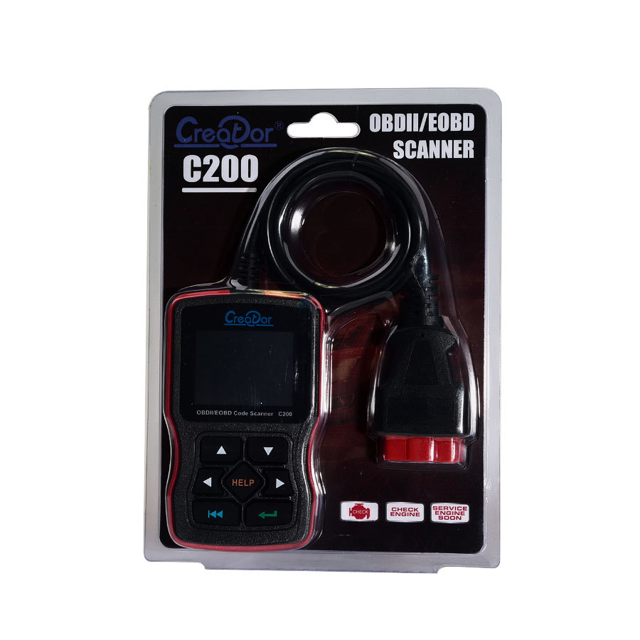 Cross-border foreign trade C200 multifunctional OBD2/EOBD scanner car diagnostic device with multi-language fault detection