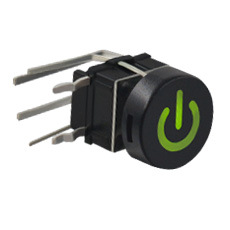 厂价直销TS3系列带LED灯高品质轻触开关6ping 有定位柱 90°弯脚