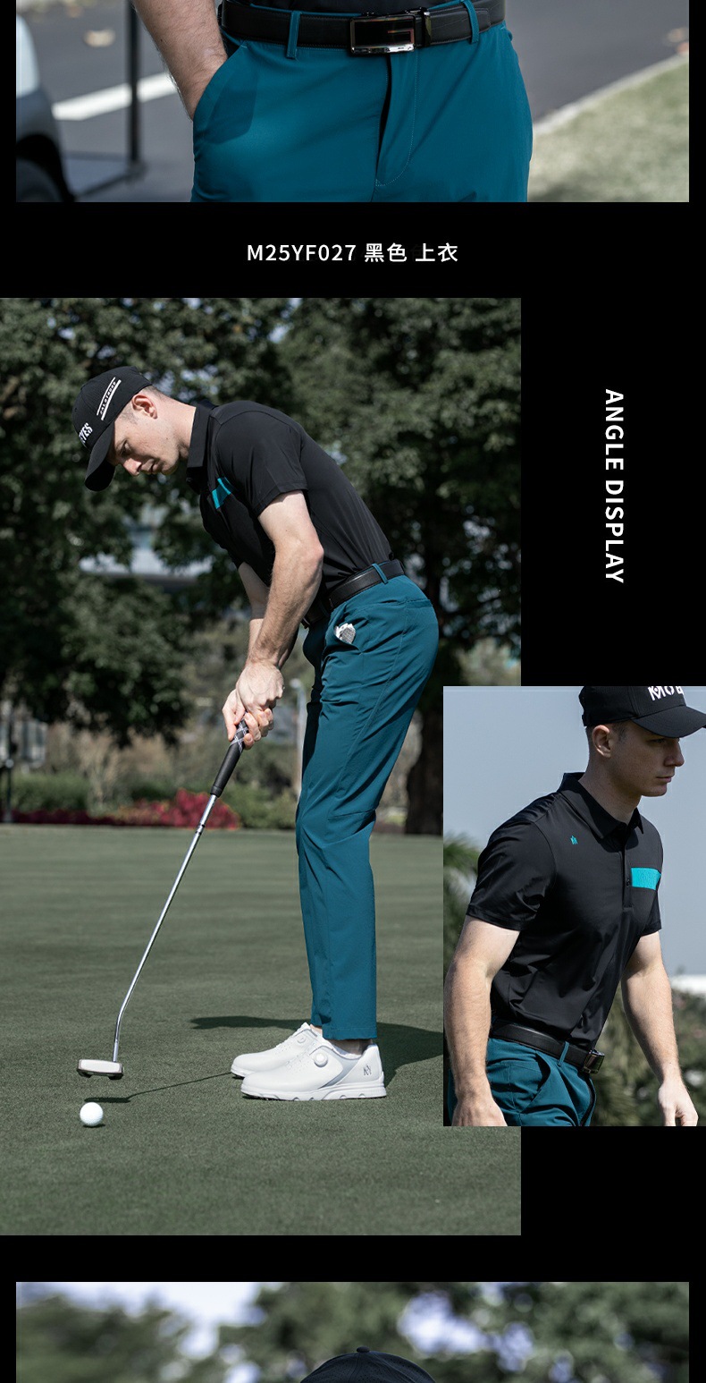 Áo polo nam tay ngắn MO EYES mát mẻ, phong cách thể thao golf mùa xuân hè — Áo trắng [sờ vào lạnh/mềm và đàn hồi cao/khâu tương phản] M25YF027, Áo màu vàng lông ngỗng [sờ vào lạnh/mềm và đàn hồi cao/khâu màu tương phản] M25YF027, Áo đen [sờ vào lạnh/mềm và đàn hồi cao/khâu tương phản] M25YF027 chi tiết 17