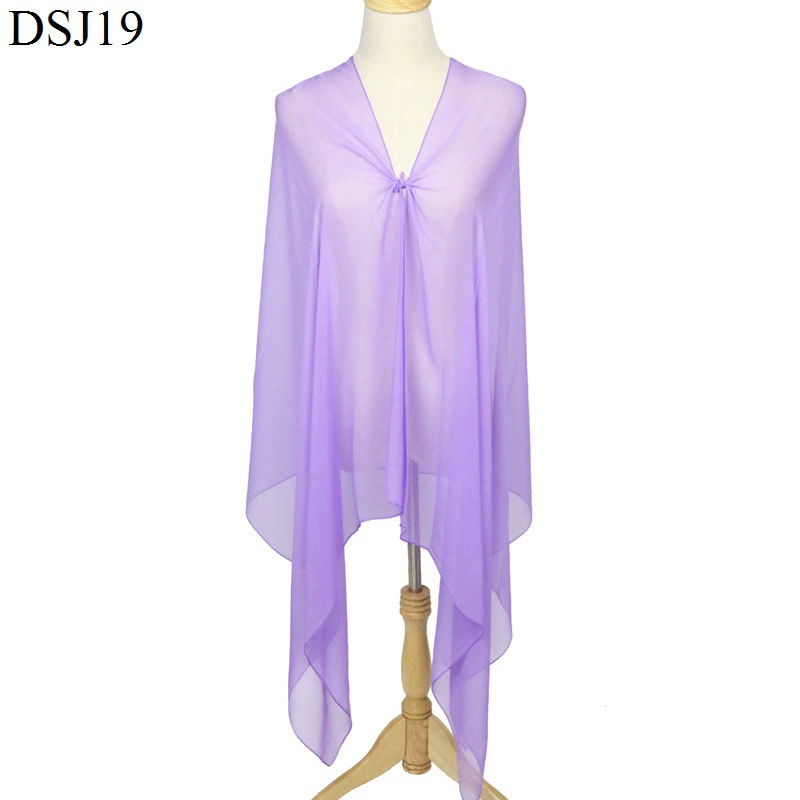 Gradient chiffon long scarf, soft drape stole, 180×70 cm, lightweight