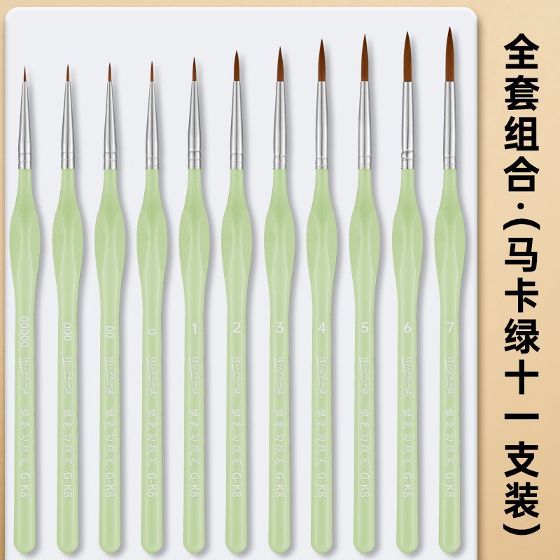 Bolígrafo de línea de gancho de lobo personalizado, pincel de trazo de dibujo, bolígrafo de línea de gancho extremadamente fino, herramientas de dibujo especiales de arte, bolígrafo de gancho de trazo