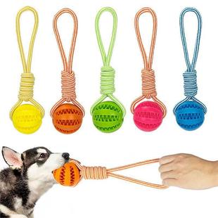Dog Toys Treat Balls Interactive Hemp Rope Rubber Leaking
