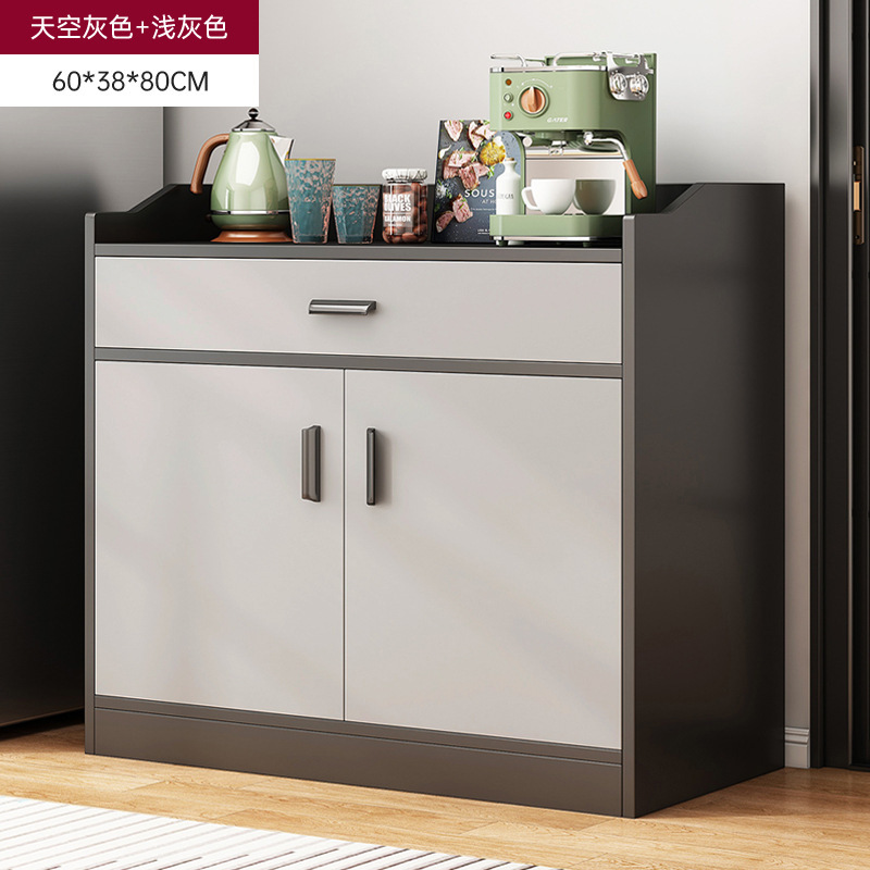 简约小户型客厅靠墙储物柜轻奢风家用厨房多功能餐边柜收纳置物架|undefined