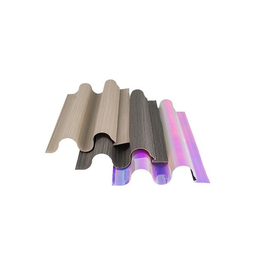 Aluminum alloy Great Wall aluminum single plate grille embossed profile wave board background wall curtain wall corrugated door head decoration plate