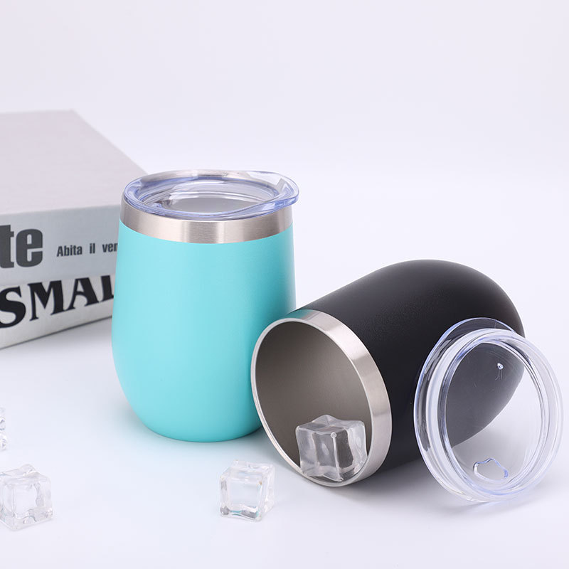 Stainless Top Quality Steel Insulated Water Eggshell Vacuum U-Shaped Double-Layer Portable Children's Handy Cup, Creative Cup_voghion.com