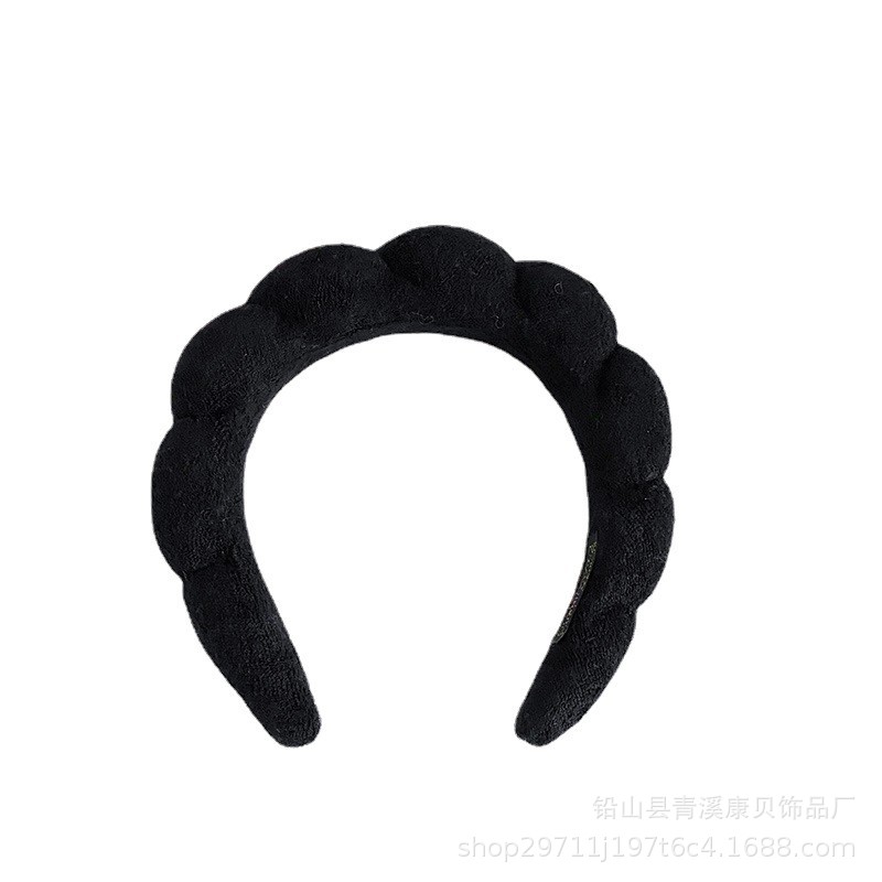 Diadema de esponja retorcida Amazon 2025, diadema de calavera alta, pulsera, diadema de pelo retorcida de felpa, diadema para lavado de cara para mujer, accesorios para el cabello