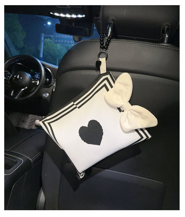 Car multi-functional hanging tissue cover tissue box bag car interior front and rear row car supplies ins Internet celebrity goddess