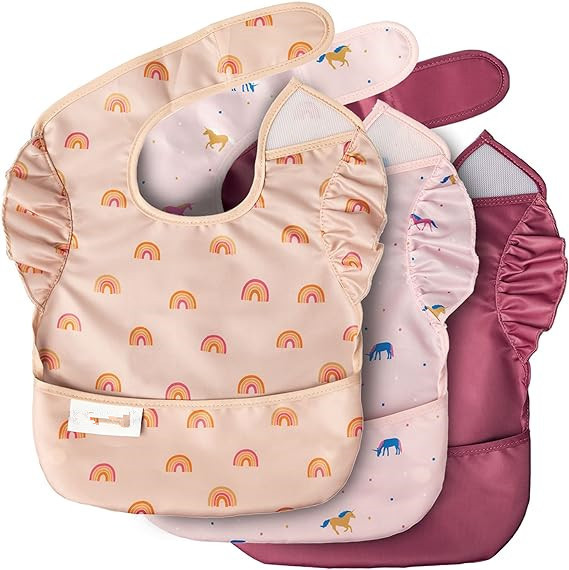 Foreign trade cross-border factory three-dimensional disposable baby baby food bib bib waterproof coverall bib