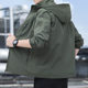 Men's Spring and Autumn Three-proof Detachable Cap Windproof Waterproof Mountaineering Coat Casual Jacket Trendy Jacket