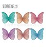 New product colorful butterfly pink glutinous rice butterfly 6 color per color, 48 pieces of edible prestige paper printed butterfly