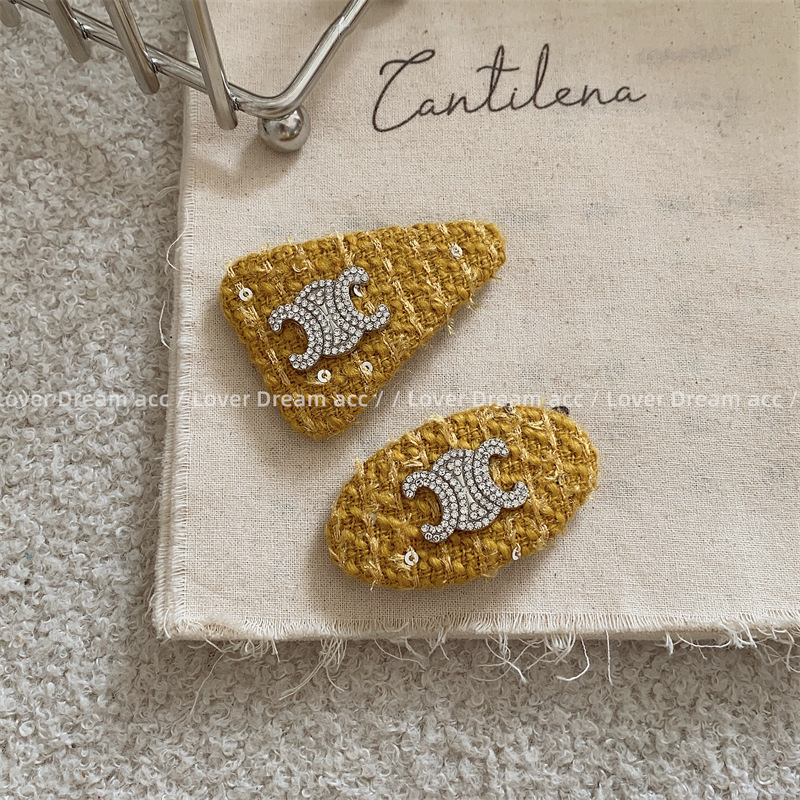 Fashion Letter Knit Handmade Hair Clip 1 Pair16