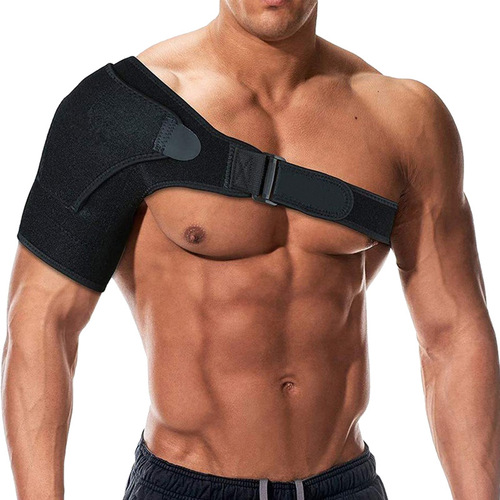Amazon men's and women's fitness shoulder straps breathable and pressurized adjustable shoulder anti-strain protective gear sports single shoulder protective gear