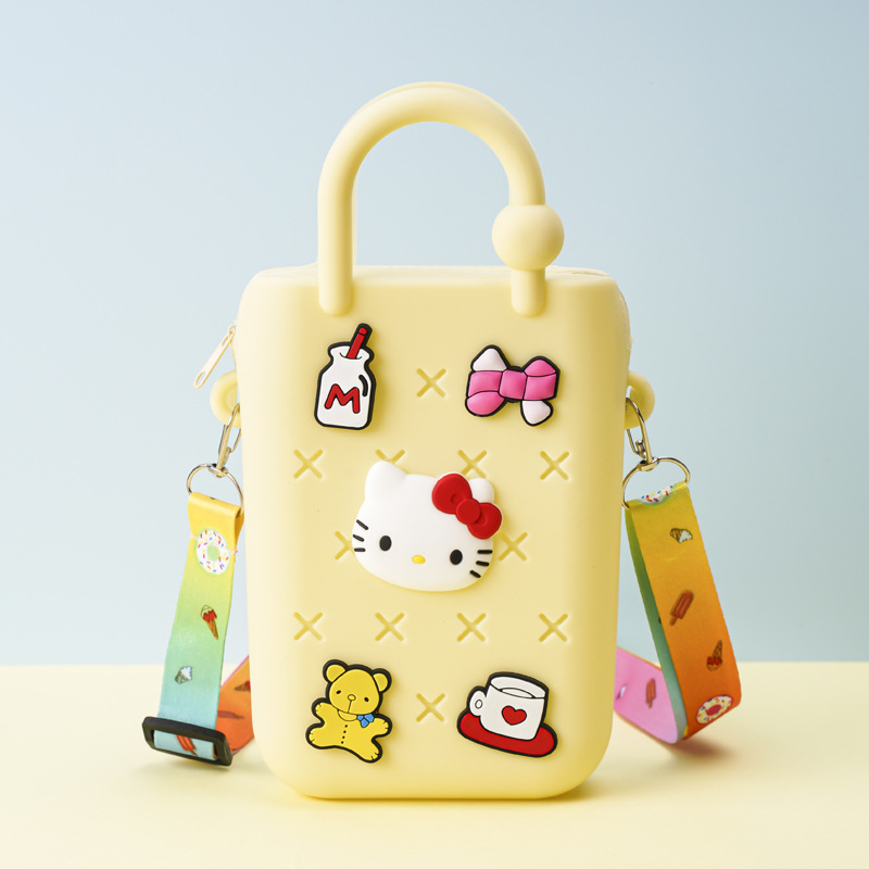 지퍼가 달린 베이지색 만화 무작위 5개