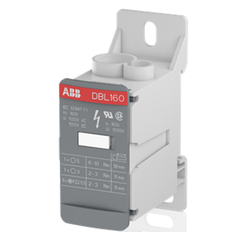 泰科接线端子 DBL160 DBL配电型接线  螺钉压线框接线10182509