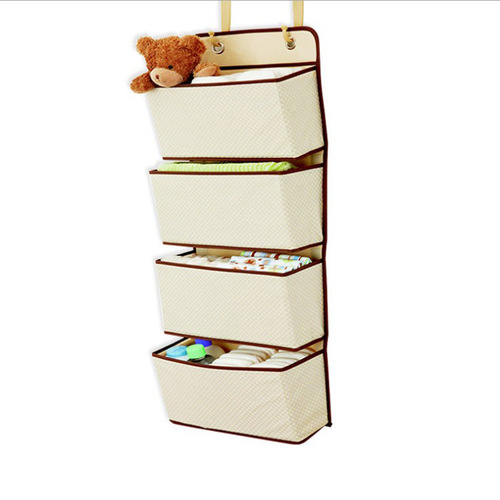 Student dormitory storage door hanging bag wardrobe storage bag wall-mounted bedside hanger sock underwear and pants hanging organizer