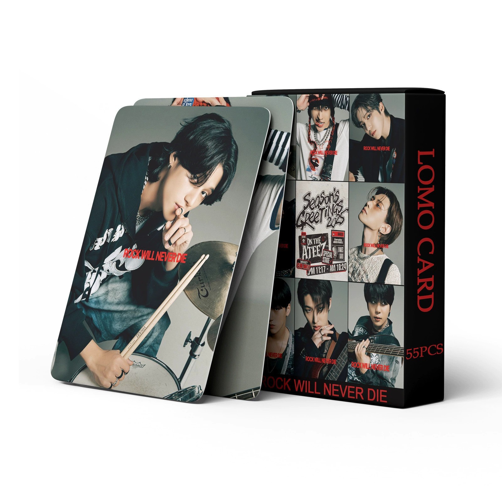 Cadena total, una gran cantidad de stock, 55 hojas de tinta BT SK IVE ATEEZ KPOP, estrellas coreanas alrededor de LOMO