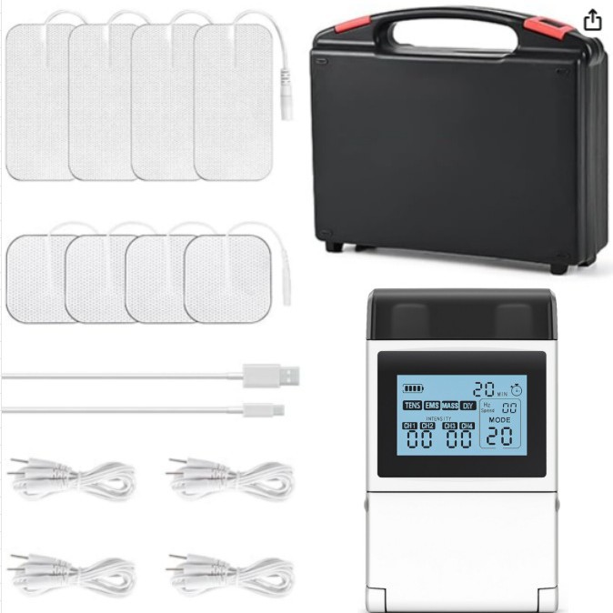 Amazon meikeduo nuevo masajeador de fisioterapia de pulso de carga de 60 modos Tens EMS estimulador muscular image 3
