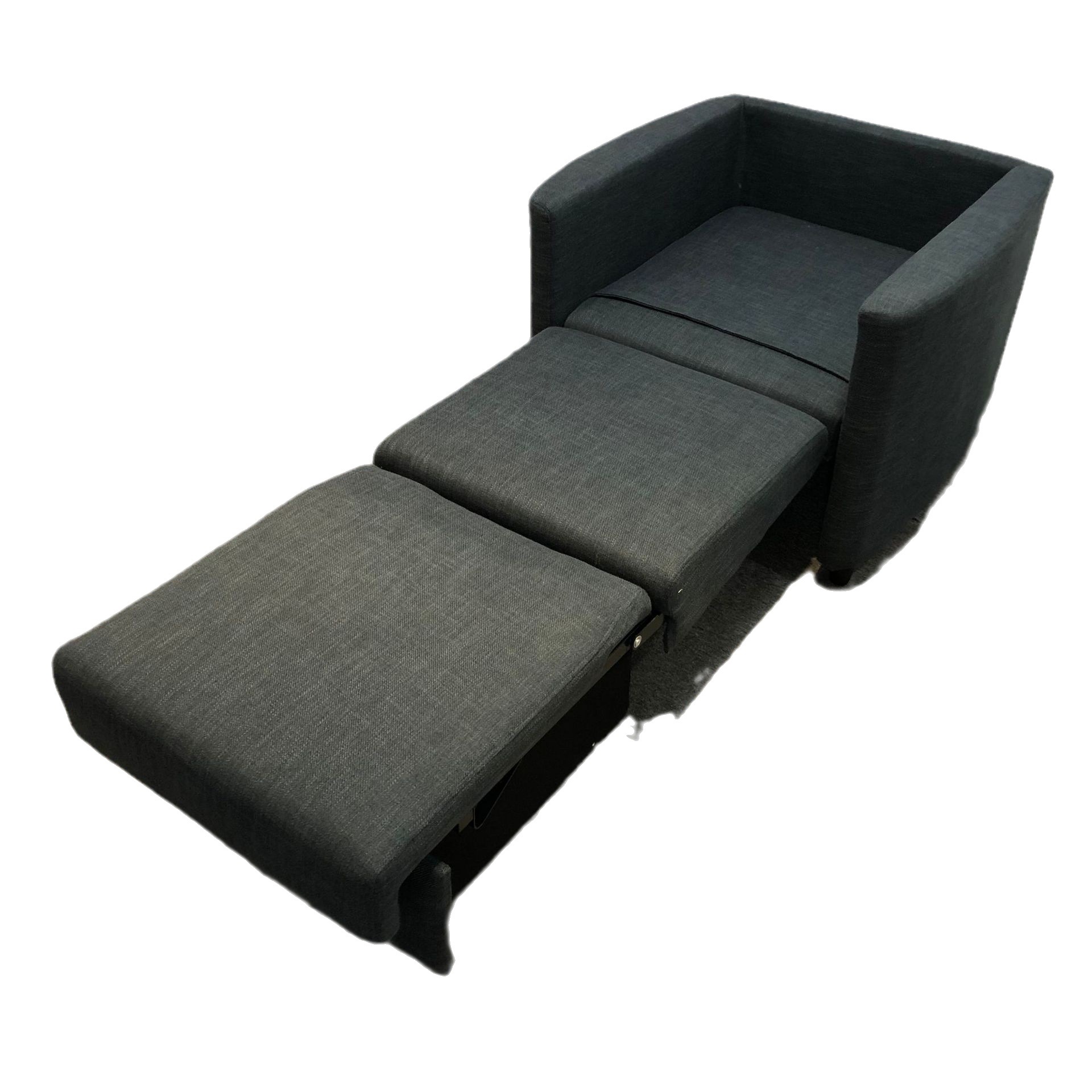 Almacenamiento plegable multifuncional de una sola persona balcón sofá cama de almuerzo tecnología tela de cuero silla de acompañamiento médico