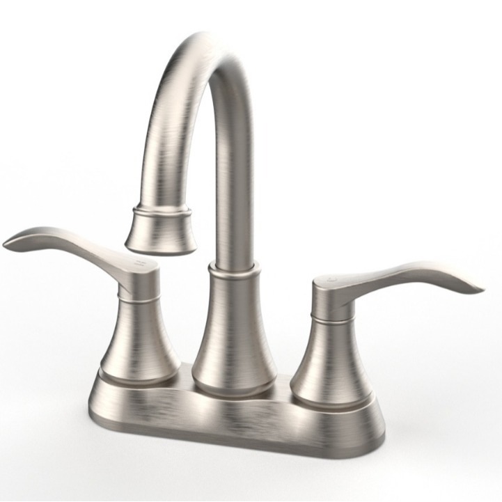 4 pulgadas de estilo americano frío y caliente doble mango baño baño lavabo lavabo grifo certificación CUPC Amazon
