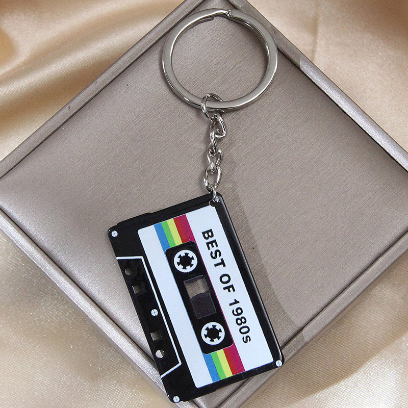 1条时尚甜美OL个性磁带气质钥匙扣/钥匙圈
