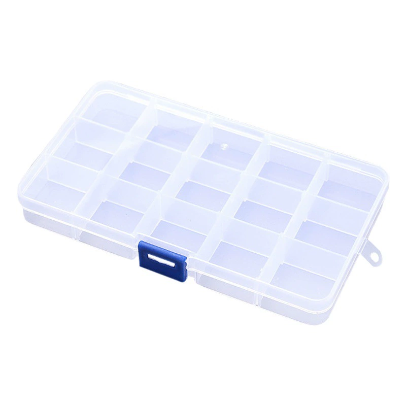 10/15 сетка ящик для хранения шкатулка для драгоценностей маленький размер серьги шкатулка для драгоценностей с крышкой прозрачная пластиковая коробка с несколькими сетками коробка для деталей аптечка