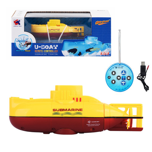 Mini electric submarine remote control boat 6-channel remote control fully waterproof upper model children's water play summer toy