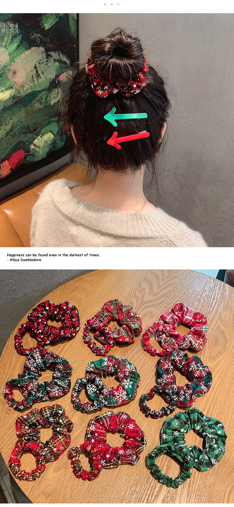 European And American Cross-border Festive Small Jewelry Christmas Hair Tie Hair Hair Rope display picture 5