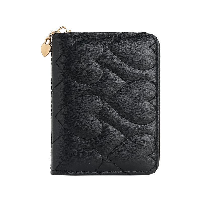 2025 nueva cartera de tarjetas de gran capacidad cartera pequeña nicho diseño de mujeres de alto nivel sensación corta cartera de cambio cartera de tarjetas