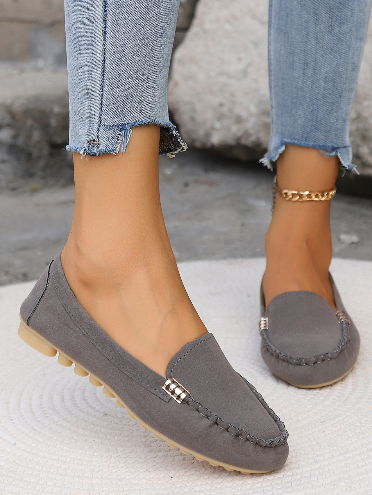 Cross-border Year-round In-stock Flat Shallow Casual Women's New Spring And Autumn Models, Large Size Lightweight Work_vogvips.com