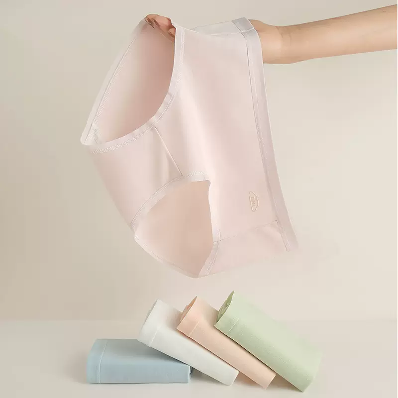 日系纯棉内裤女舒适基础版甜美少女提臀中腰无痕女士三角裤批发