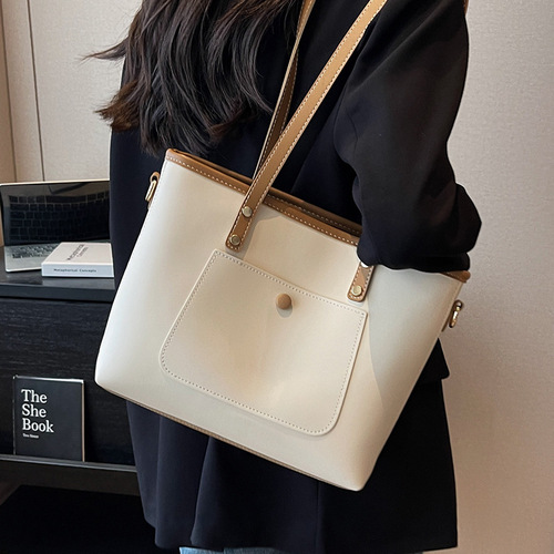Women's Large Capacity Bag  New Style Versatile Simple Crossbody Bag with a Sense of Elegance, University Students Commute Tote Bag