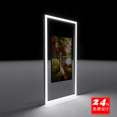 luminescence Art exhibition Display Rack Campus Exhibition The exhibition hall party building aluminium alloy Painting and Calligraphy Photography Art Display Board Hanging picture Display rack