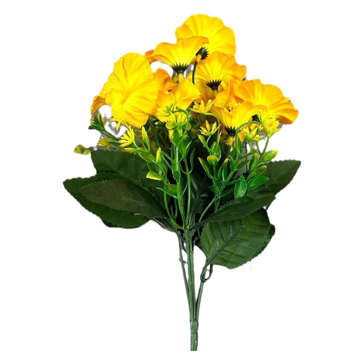 12 cabezas de taurora flor de trompeta flor artificial decoración del hogar decoración pastoral tiro al aire libre arte floral de boda al por mayor