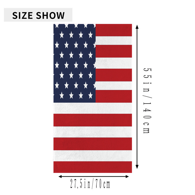 Cross-border Amazon Explosions US Independence Day Microfiber Beach Towel Swimming Absorbent Quick-drying Towel Bath Towel Cross-border Amazon Explosions US Independence Day Microfiber Beach Towel Swimming Absorbent Quick-drying Towel Bath Towel