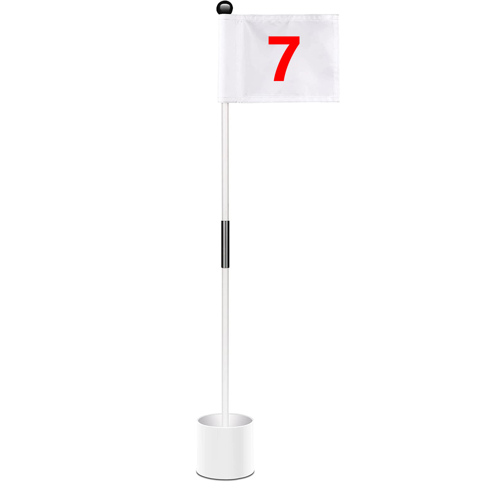 Golf asta taza titular suministros de Golf 4 pulgadas agujero taza rojo/azul/blanco bandera 87cm cubierta de asta