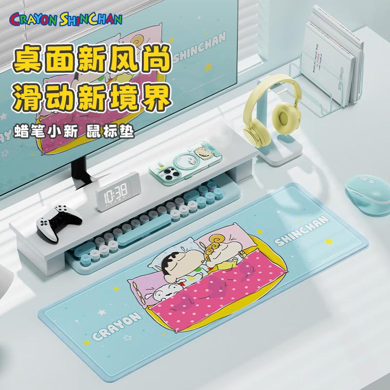 크레용 작은 새 데스크톱 미끄럼 방지 마우스 패드 만화 대형 노트북 사무실 게임 데스크 매트
