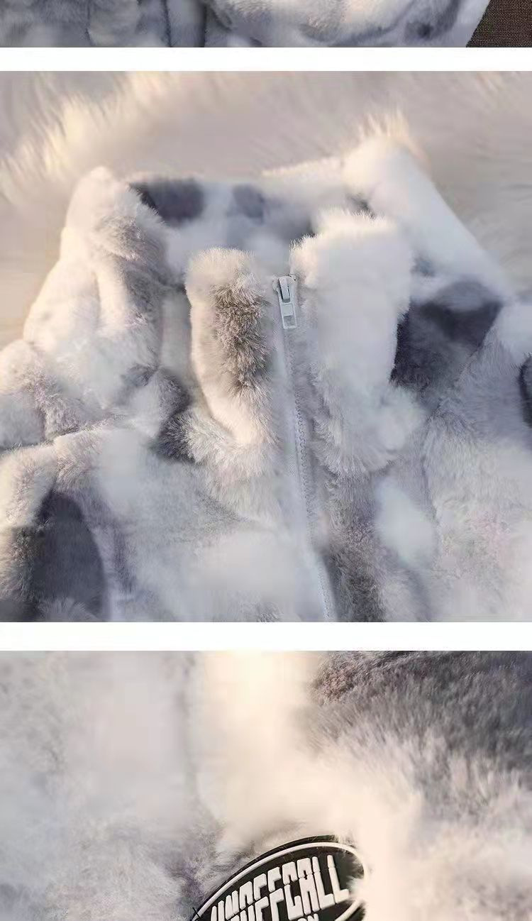 Women's Overcoat Plush Thickened High Collar Coat For Winter_voghion.com