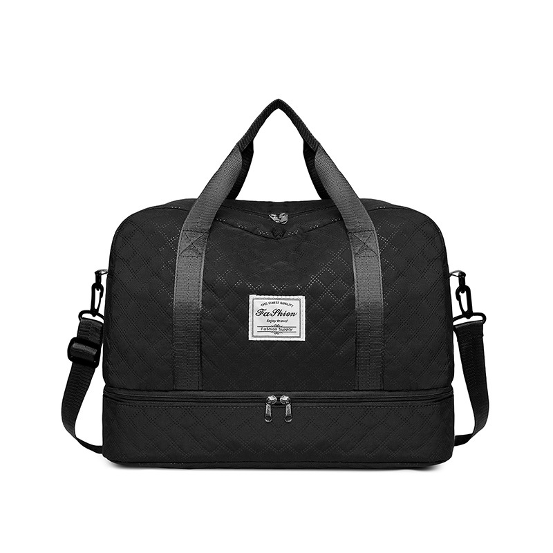 Bolsa de viaje de moda 2026 nueva simple separación seca y húmeda se puede ajustar la barra de tracción bolsa de ejercicio de gran capacidad de expansión bolsa de almacenamiento