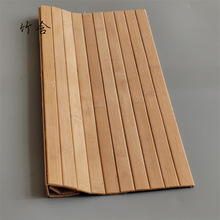 安吉源头工厂批发 装修材料无线竹片竹席半成品毛料民宿 装饰料子