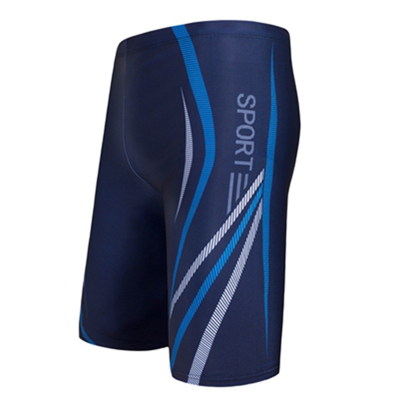 Factory direct men's adult swimming trunks high-grade polyester anti-embarrassment five-point pants beach vacation swimming trunks wholesale