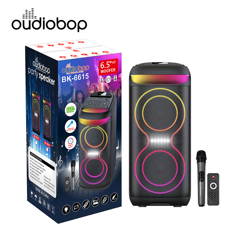 Nuevo altavoz Bluetooth al aire libre transfronterizo doble subwoofer inalámbrico Bluetooth de alta potencia de 6,5 pulgadas