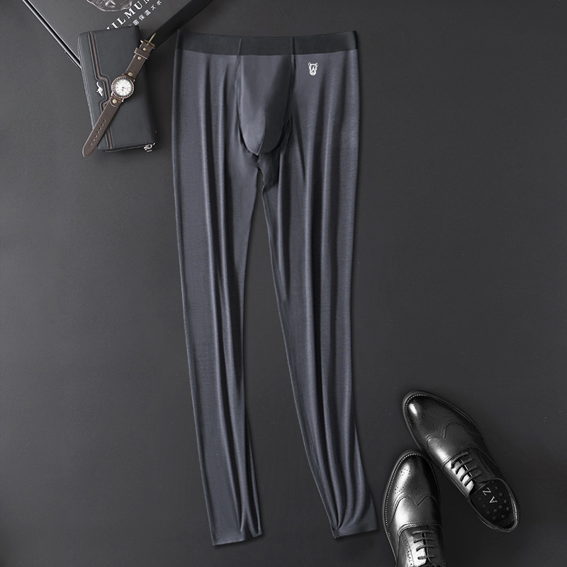 Men's High-end Fleece Thin Inner Thermal Pants Image 2