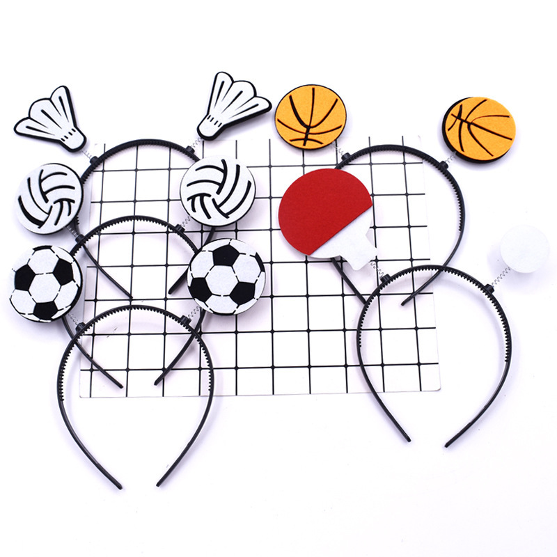 New Football Headband, Basketball, Badminton, Tennis, Table Tennis Headband, Creative Competition Cheering Headband, Bangs Hairband