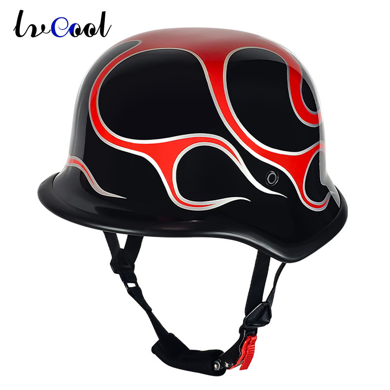 Casco retro certificado 3C, casco de soldado alemán, casco de motocicleta, casco de seguridad para vehículos eléctricos
