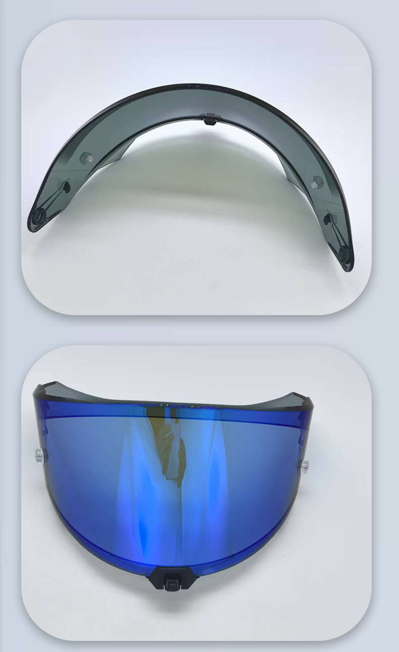 Motorcycle Helmet Lens Compatible with R2R, Suitable for Day and Night Use, Windproof, Sandproof, Waterproof, Anti-Fog, Color-Changing Visor, Anti-Fog Film