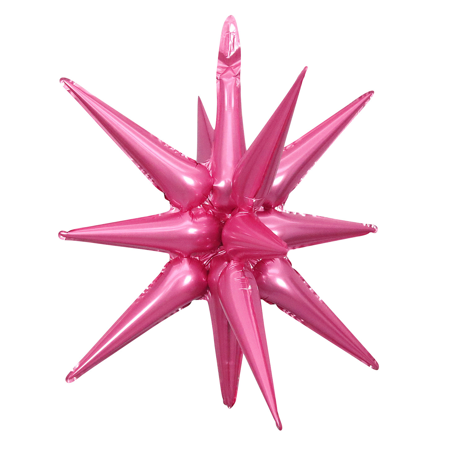 Transfronterizo de 22 pulgadas explotando una estrella en gota de agua brillante de aluminio 4D película de aluminio globo de aluminio diseño de fiesta de cumpleaños image 9